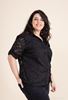 Picture of PLUS SIZE BLACK LACE BLOUSE